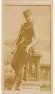 Miss Annie Summerville, from the Actresses series (N245) issued by Kinney Brothers to promote Sweet Caporal Cigarettes MET DP859667