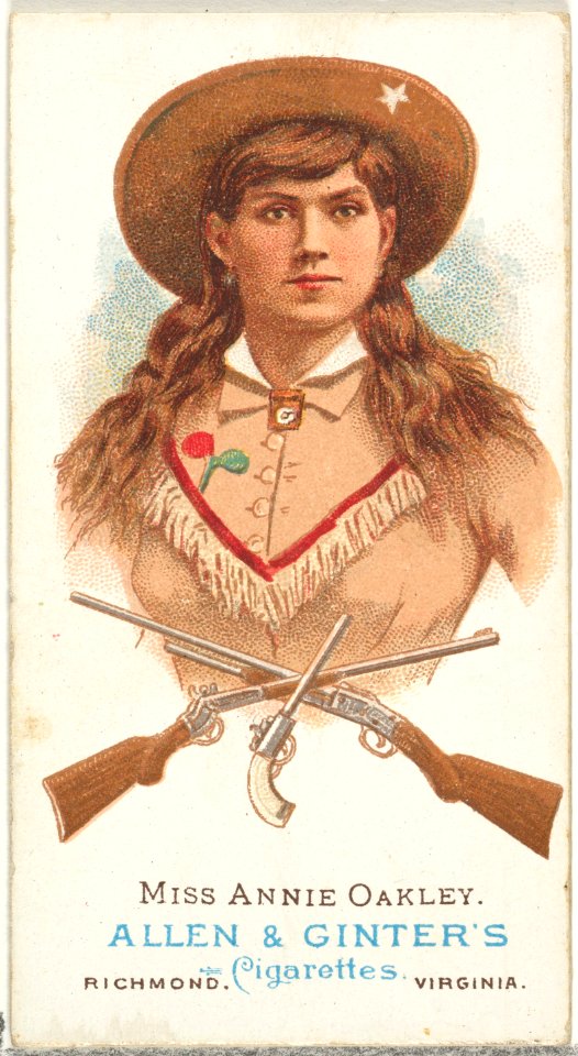 Miss Annie Oakley, Rifle Shooter, from World's Champions, Series 1 (N28) for Allen & Ginter Cigarettes MET DP827433