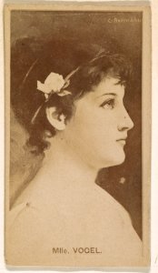 Mlle. Vogel, from the Actresses series (N245) issued by Kinney Brothers to promote Sweet Caporal Cigarettes MET DP859808