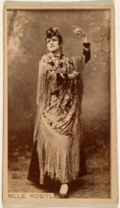 Mlle. Rositi, from the Actresses series (N245) issued by Kinney Brothers to promote Sweet Caporal Cigarettes MET DP859459