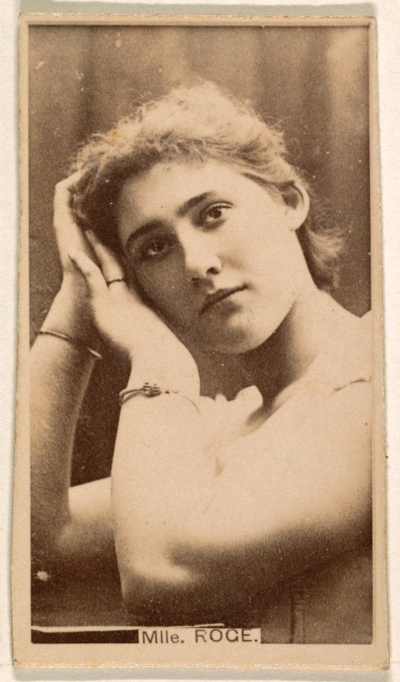 Mlle. Roge, from the Actresses series (N245) issued by Kinney Brothers to promote Sweet Caporal Cigarettes MET DP859427