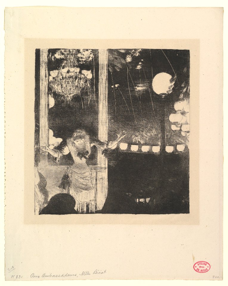 Mlle Bécat at the Café des Ambassadeurs, Paris MET DP820726