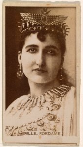 Mlle. Rordame, from the Actresses series (N245) issued by Kinney Brothers to promote Sweet Caporal Cigarettes MET DP859448