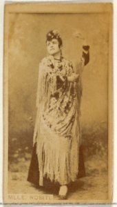 Mlle. Rositi, from the Actors and Actresses series (N45, Type 8) for Virginia Brights Cigarettes MET DP831607