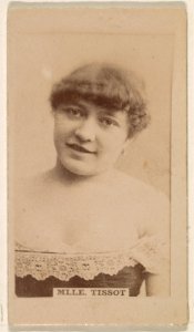 Mlle. Tissot, from the Actresses series (N245) issued by Kinney Brothers to promote Sweet Caporal Cigarettes MET DP859725