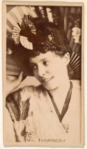 Mlle. Thoringny, from the Actresses series (N245) issued by Kinney Brothers to promote Sweet Caporal Cigarettes MET DP859717