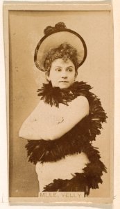 Mlle. Velly, from the Actresses series (N245) issued by Kinney Brothers to promote Sweet Caporal Cigarettes MET DP859768