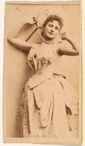 Mlle. Shery, from the Actresses series (N245) issued by Kinney Brothers to promote Sweet Caporal Cigarettes MET DP859586