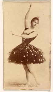 Mlle. Vanda, from the Actresses series (N245) issued by Kinney Brothers to promote Sweet Caporal Cigarettes MET DP859758