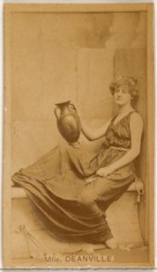 Mlle. Deanville, from the Actors and Actresses series (N45, Type 8) for Virginia Brights Cigarettes MET DP831445