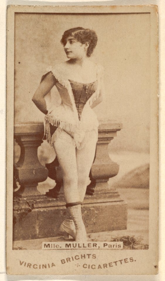 Mlle. Muller, Paris, from the Actors and Actresses series (N45, Type 1) for Virginia Brights Cigarettes MET DP830494
