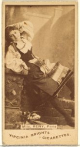 Mlle. Reny, Paris, from the Actors and Actresses series (N45, Type 1) for Virginia Brights Cigarettes MET DP829870