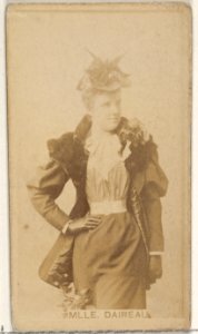 Mlle. Daireaux, from the Actors and Actresses series (N45, Type 8) for Virginia Brights Cigarettes MET DP831433
