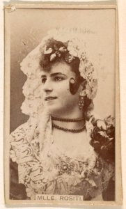 Mlle. Rositi, from the Actresses series (N245) issued by Kinney Brothers to promote Sweet Caporal Cigarettes MET DP859457