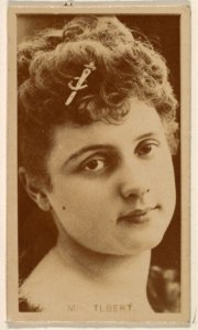 Mlle. Tlbert, from the Actresses series (N245) issued by Kinney Brothers to promote Sweet Caporal Cigarettes MET DP859727
