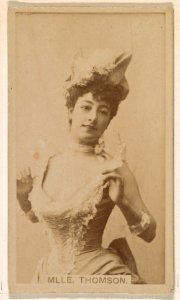 Mlle. Thomson, from the Actresses series (N245) issued by Kinney Brothers to promote Sweet Caporal Cigarettes MET DP859716