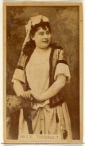 Mlle. Thibault, from the Actors and Actresses series (N45, Type 8) for Virginia Brights Cigarettes MET DP831635