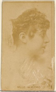 Mlle. Waldro, from the Actors and Actresses series (N45, Type 8) for Virginia Brights Cigarettes MET DP831648