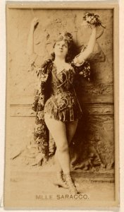 Mlle. Elisa Saracco, from the Actresses series (N245) issued by Kinney Brothers to promote Sweet Caporal Cigarettes MET DP859522