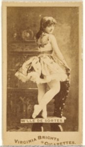 Mlle. de Sortes, from the Actors and Actresses series (N45, Type 1) for Virginia Brights Cigarettes MET DP829433