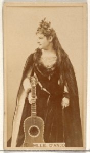Mlle. D' Anjo, from the Actors and Actresses series (N45, Type 8) for Virginia Brights Cigarettes MET DP831438