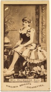 Mlle. Raymonde, Paris, from the Actors and Actresses series (N45, Type 1) for Virginia Brights Cigarettes MET DP829865