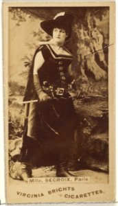 Mlle. Secroix, Paris, from the Actors and Actresses series (N45, Type 1) for Virginia Brights Cigarettes MET DP829922
