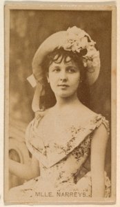 Mlle. Narreys, from the Actresses series (N245) issued by Kinney Brothers to promote Sweet Caporal Cigarettes MET DP859199