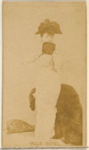 Mlle. Sorel, from the Actors and Actresses series (N45, Type 8) for Virginia Brights Cigarettes MET DP831622