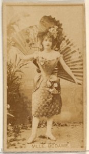Mlle. Bedame, from the Actors and Actresses series (N45, Type 8) for Virginia Brights Cigarettes MET DP831382