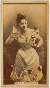 Mlle. Demeale, from the Actors and Actresses series (N45, Type 8) for Virginia Brights Cigarettes MET DP831453