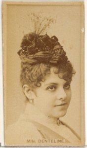 Mlle. Denteline, from the Actors and Actresses series (N45, Type 8) for Virginia Brights Cigarettes MET DP831456