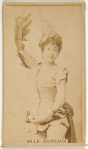 Mlle. Daireaux, from the Actors and Actresses series (N45, Type 8) for Virginia Brights Cigarettes MET DP831435