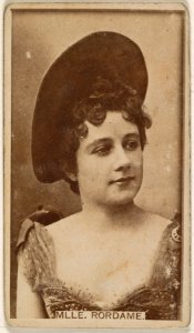 Mlle Rordame, from the Actresses series (N245) issued by Kinney Brothers to promote Sweet Caporal Cigarettes MET DP859447