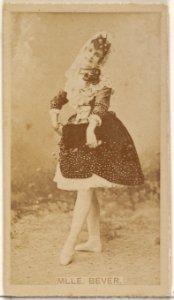 Mlle. Bever, from the Actors and Actresses series (N45, Type 8) for Virginia Brights Cigarettes MET DP831395