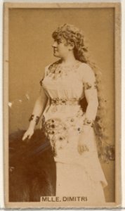 Mlle. Dimitri, from the Actors and Actresses series (N45, Type 8) for Virginia Brights Cigarettes MET DP831459