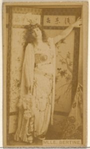 Mlle. Bertine, from the Actors and Actresses series (N45, Type 8) for Virginia Brights Cigarettes MET DP831393
