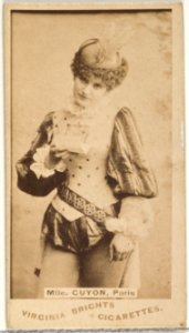 Mlle. Guyon, Paris, from the Actors and Actresses series (N45, Type 1) for Virginia Brights Cigarettes MET DP829623