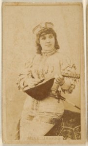 Mlle. Jabres, from the Actors and Actresses series (N45, Type 8) for Virginia Brights Cigarettes MET DP831686