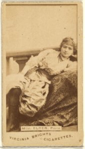 Mlle. Elren, Paris, from the Actors and Actresses series (N45, Type 1) for Virginia Brights Cigarettes MET DP829446