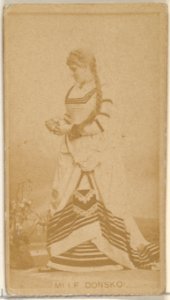 Mlle. Donsko, from the Actors and Actresses series (N45, Type 8) for Virginia Brights Cigarettes MET DP831460