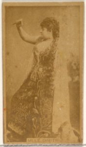 Mlle. Dimitri, from the Actors and Actresses series (N45, Type 8) for Virginia Brights Cigarettes MET DP831458