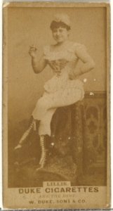 Miss Lillis, from the Actors and Actresses series (N145-7) issued by Duke Sons & Co. to promote Duke Cigarettes MET DP840449
