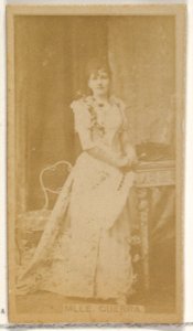 Mlle. Guerra, from the Actors and Actresses series (N45, Type 8) for Virginia Brights Cigarettes MET DP831493