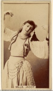 Mlle. Jacot, from the Actors and Actresses series (N45, Type 8) for Virginia Brights Cigarettes MET DP831541