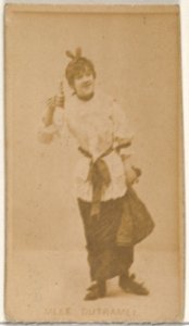 Mlle. Dutramel, from the Actors and Actresses series (N45, Type 8) for Virginia Brights Cigarettes MET DP831462