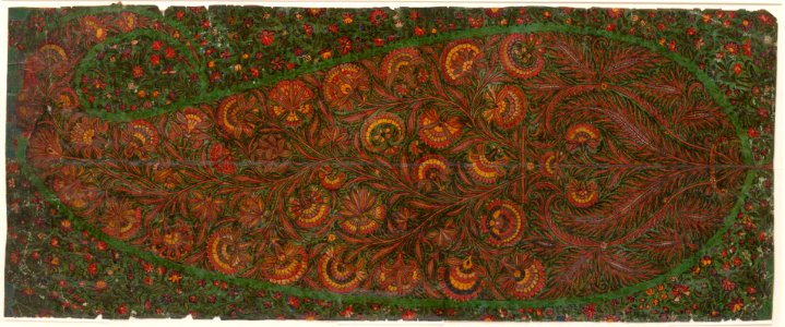 Motif from Kashmir Shawl- Pheerozee (Turquoise Color), No. 23, By Order of Mahummud Azeem Khan MET DP162300