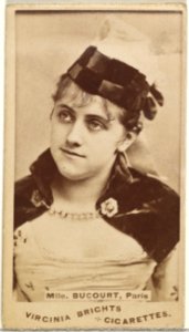 Mlle. Bucourt, Paris, from the Actors and Actresses series (N45, Type 1) for Virginia Brights Cigarettes MET DP828917