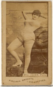 Mlle. Jager, Paris, from the Actors and Actresses series (N45, Type 1) for Virginia Brights Cigarettes MET DP830350