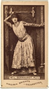 Mlle. Bernhardt, Paris, from the Actors and Actresses series (N45, Type 1) for Virginia Brights Cigarettes MET DP828897